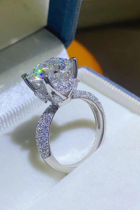 5 Carat Moissanite 925 Sterling Silver Ring - Jaazi Intl