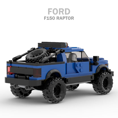 Blocs de construction techniques de voiture de camionnette Ford Raptors F-150