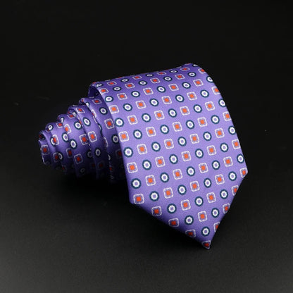 51 Styles Men's Silk Ties Jacquard Striped Plaid Floral 8cm Necktie Accessories Daily Wear Shirt Suit Cravat Wedding Party Gift - Jaazi Intl