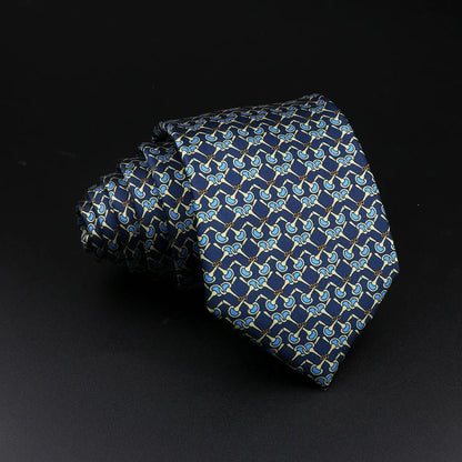 51 Styles Men's Silk Ties Jacquard Striped Plaid Floral 8cm Necktie Accessories Daily Wear Shirt Suit Cravat Wedding Party Gift - Jaazi Intl