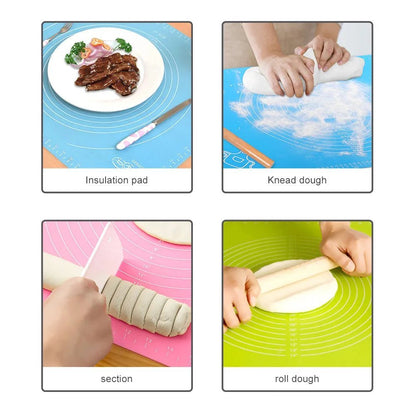 5/8/10PCS Silicone Pastry Baking Rolling Cut Mat Clay Fondant Ice Cake Dough Kitchen Accessories Baking Accessories 26*29CM - Jaazi Intl