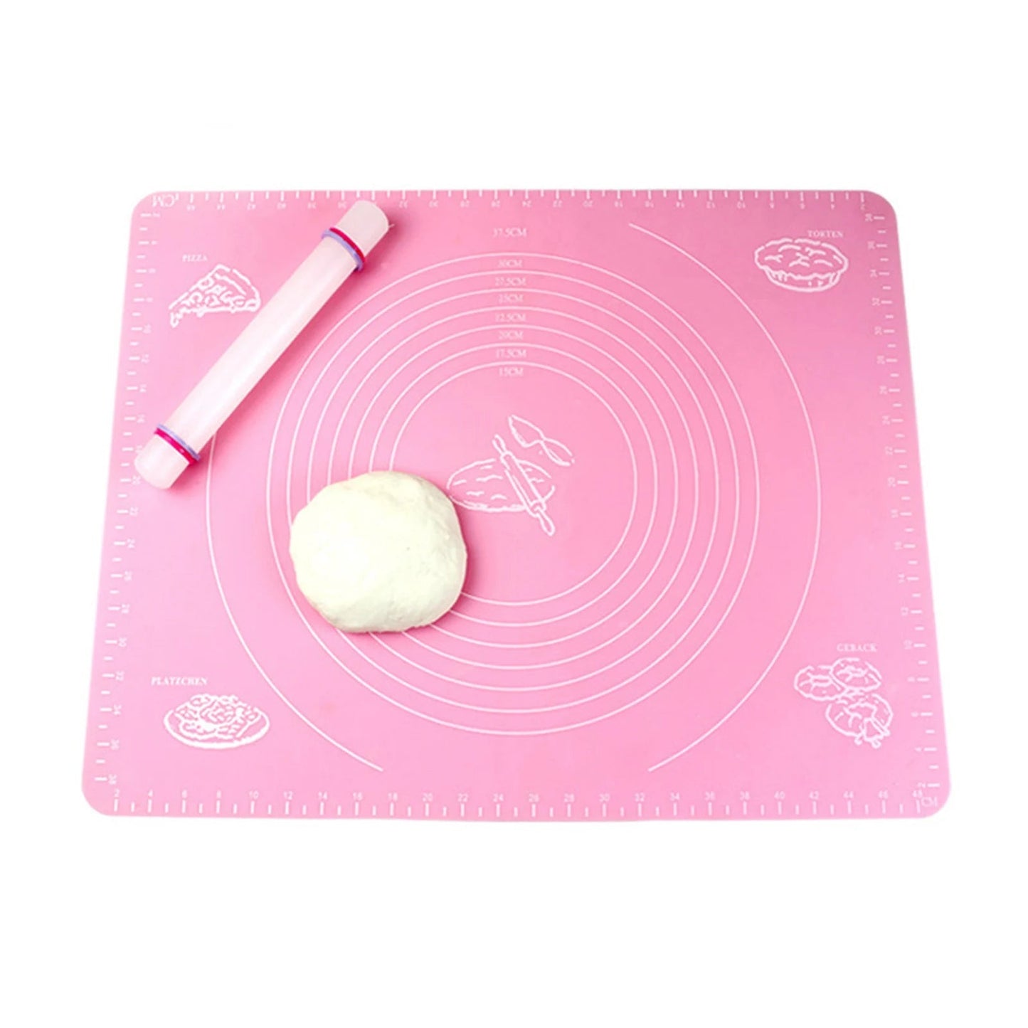 5/8/10PCS Silicone Pastry Baking Rolling Cut Mat Clay Fondant Ice Cake Dough Kitchen Accessories Baking Accessories 26*29CM - Jaazi Intl