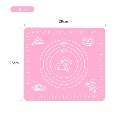 5/8/10PCS Silicone Pastry Baking Rolling Cut Mat Clay Fondant Ice Cake Dough Kitchen Accessories Baking Accessories 26*29CM - Jaazi Intl