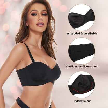 Soutien-gorge sans bretelles à maintien intégral