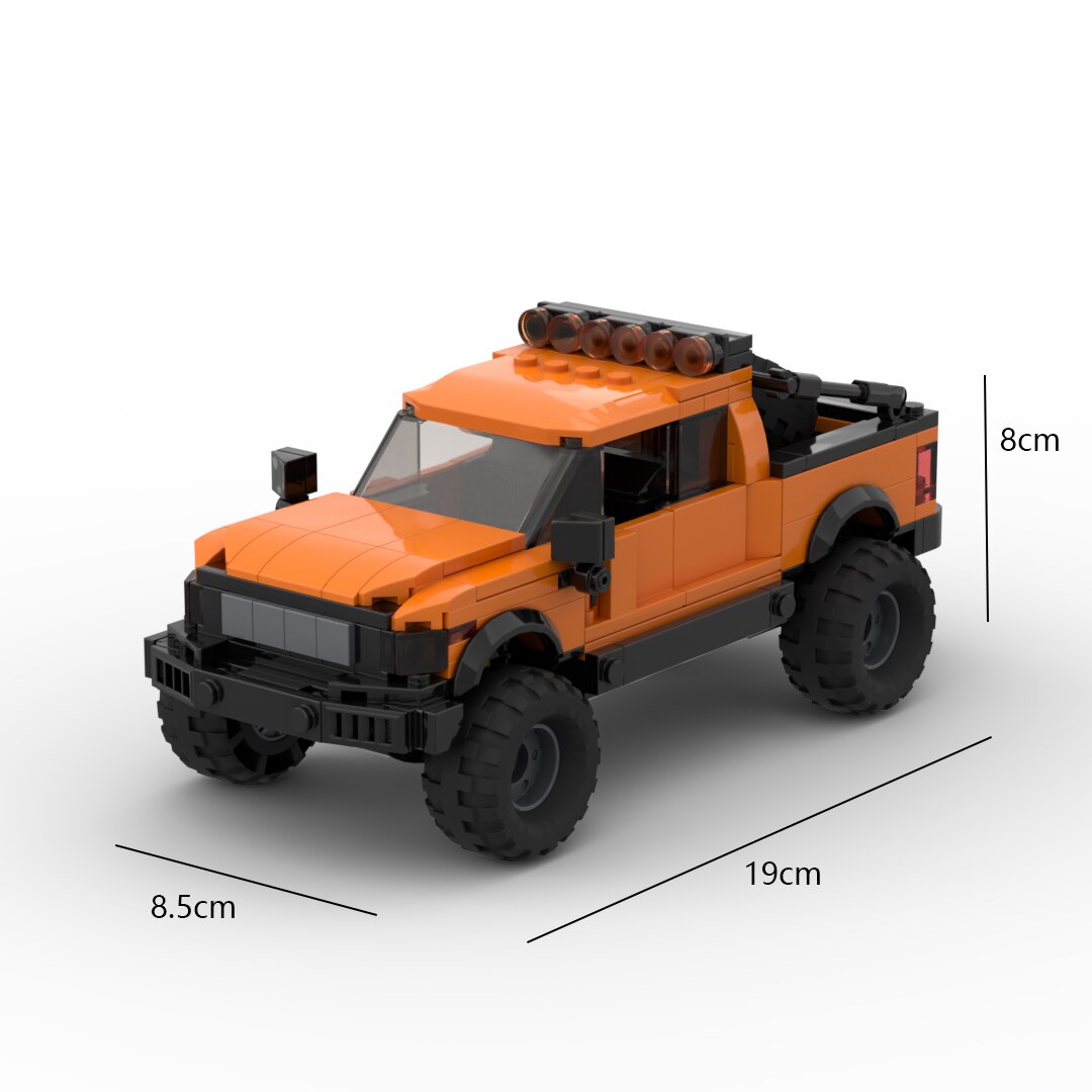 Blocs de construction techniques de voiture de camionnette Ford Raptors F-150