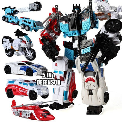 5in1 Combiners Transformation Action Figure - Jaazi Intl