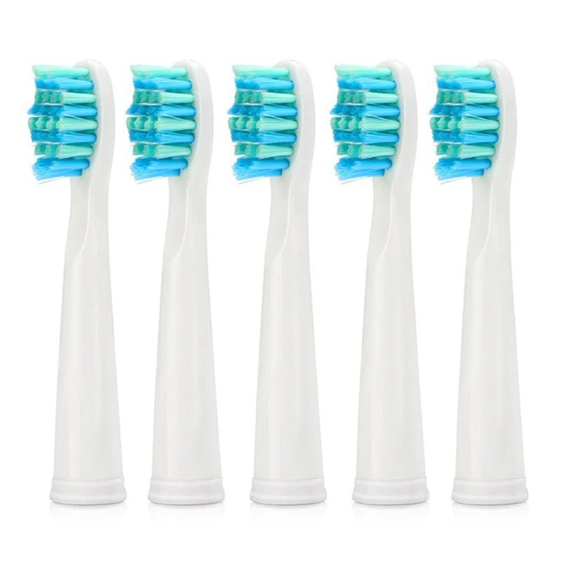 5pcs/set Seago Toothbrush Head for SG-507B/908/909/917/610/659/719/910/949/958 Toothbrush Electric Replacement Tooth Brush Head - Jaazi Intl