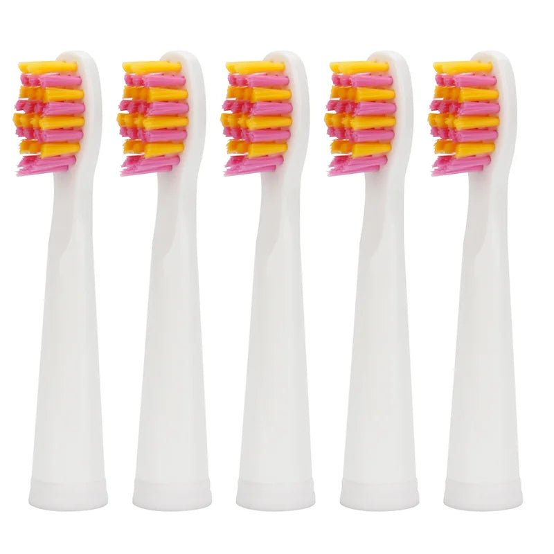 5pcs/set Seago Toothbrush Head for SG-507B/908/909/917/610/659/719/910/949/958 Toothbrush Electric Replacement Tooth Brush Head - Jaazi Intl