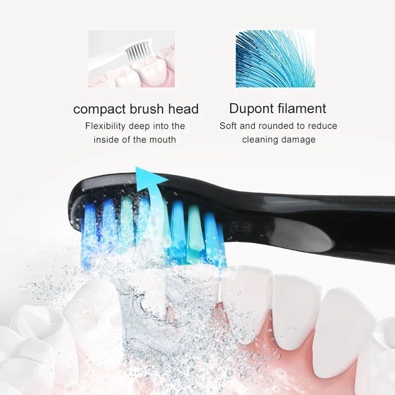 5pcs/set Seago Toothbrush Head for SG-507B/908/909/917/610/659/719/910/949/958 Toothbrush Electric Replacement Tooth Brush Head - Jaazi Intl