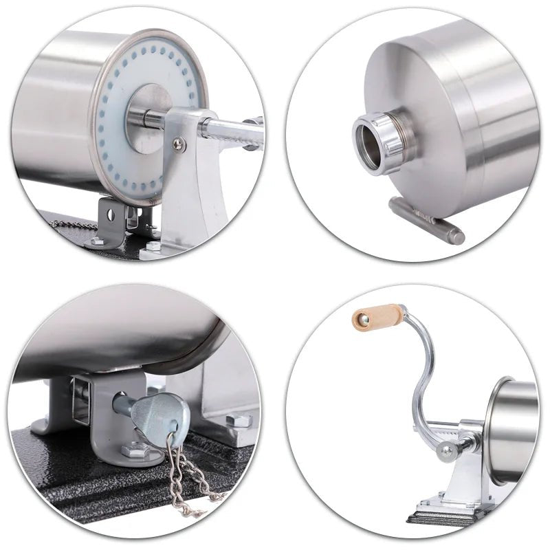 6 LBS/ 3 KG Stainless Steel Sausage Meat Stuffer Horizontal Sausage Maker Homemade Kitchen Meat Sausage Maker - Jaazi Intl