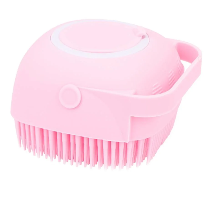 Brosse de bain pour chien en silicone