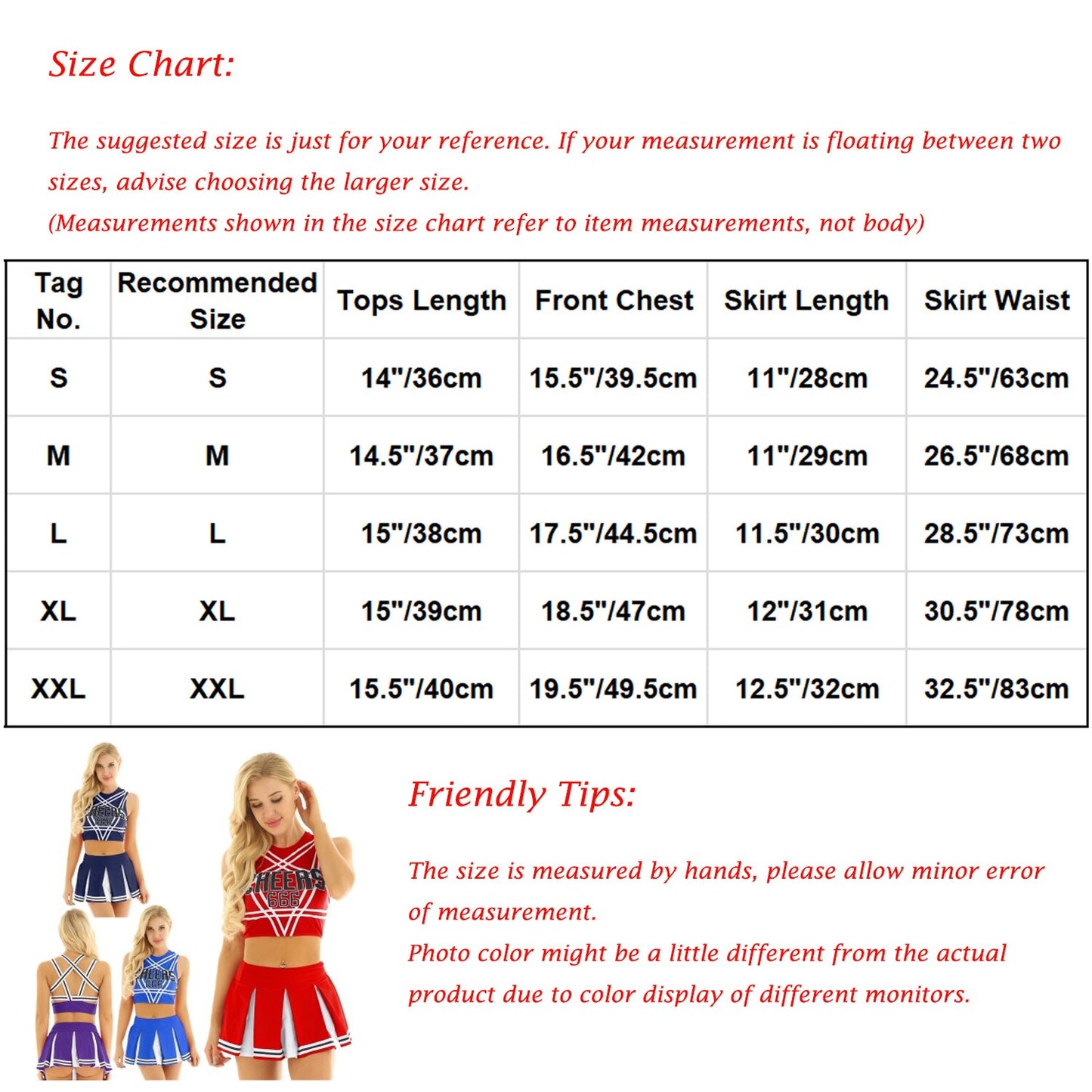 Cheerleader Costume Set - Jaazi Intl