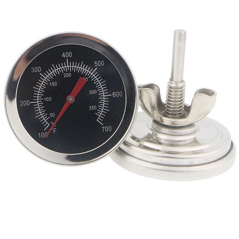 700 ℃ Stainless Steel Oven Pointer Thermometer Precision Dial BBQ Kitchen Meat Temperature Meter with Degrees Celsius/Fahrenheit - Jaazi Intl