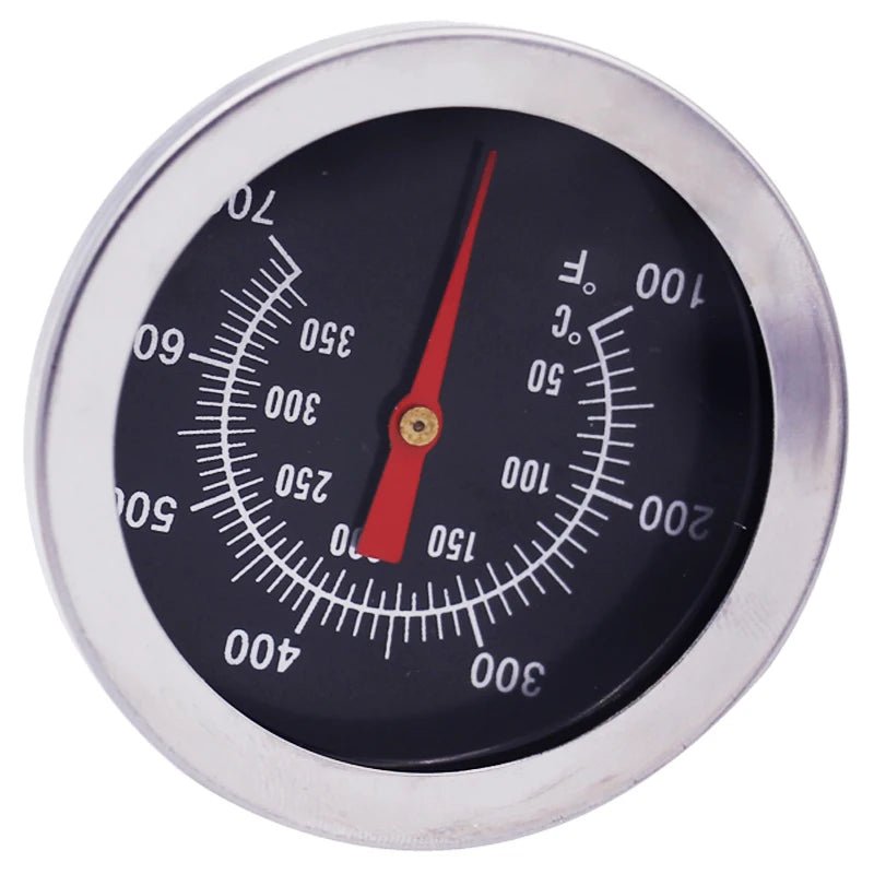 700 ℃ Stainless Steel Oven Pointer Thermometer Precision Dial BBQ Kitchen Meat Temperature Meter with Degrees Celsius/Fahrenheit - Jaazi Intl