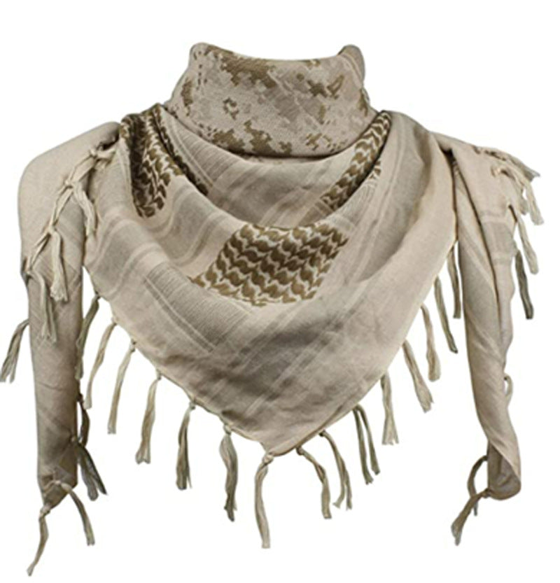 Special Forces Free Variety Of Turban Jacquard Scarf Thickened Outdoor Arabian Square Scarf Magic Outdoor Scarf Shawl