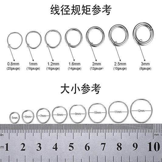 2022 Summer Titanium Steel Earrings Round Nose Rings New European And American Earrings Cross-border Earrings Golden Earrings Earrings