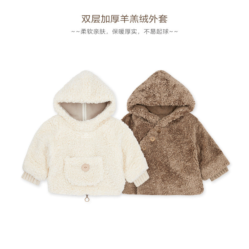 New Infants And Young Children, Men And Women, Winter Clothing, Cotton-padded Clothes, Plush Thickened Coats, Cotton-padded Clothes, Woolen Sweaters And Cotton-padded Jackets For Going Out