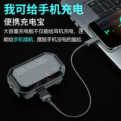 New Product A17 Wireless Bluetooth Headset LED Power Display 5.1 Touch Sports Waterproof Binaural