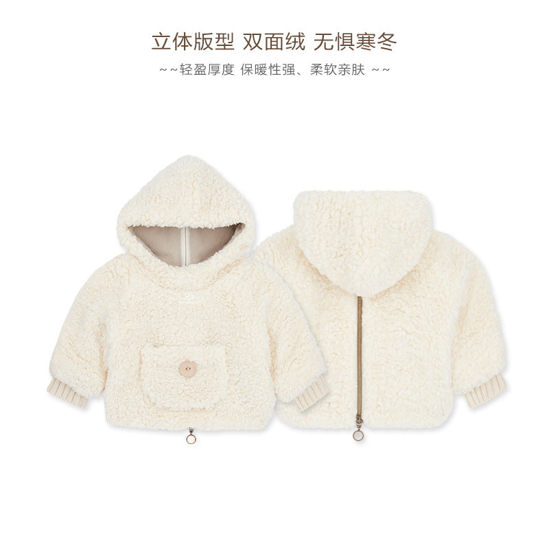 New Infants And Young Children, Men And Women, Winter Clothing, Cotton-padded Clothes, Plush Thickened Coats, Cotton-padded Clothes, Woolen Sweaters And Cotton-padded Jackets For Going Out