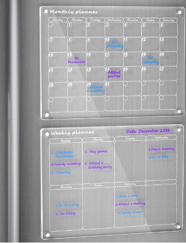 Acrylic Magnetic Calendar - Jaazi Intl