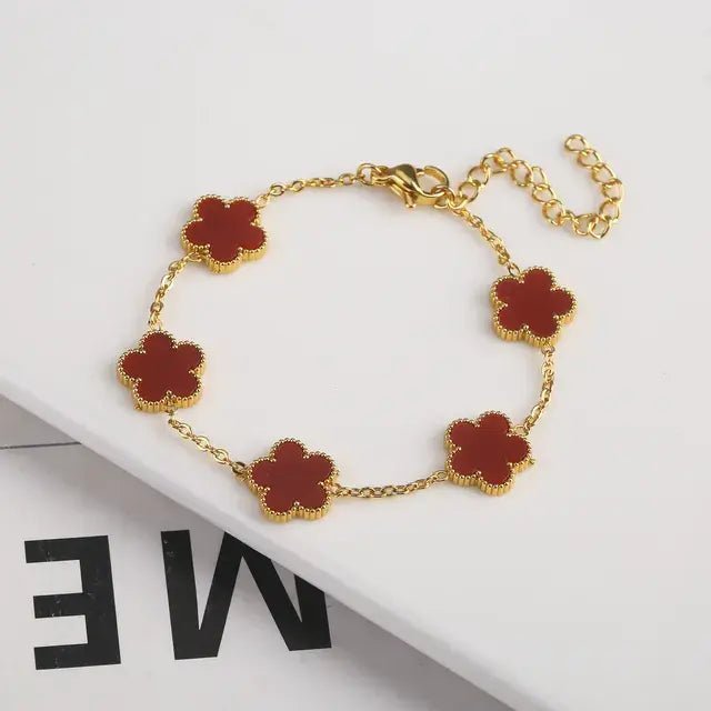 Adjustable Flower Bracelet and Necklace - Jaazi Intl