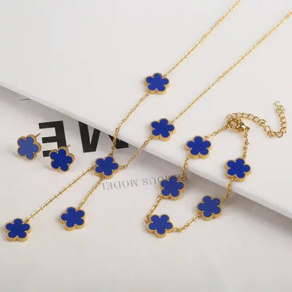 Adjustable Flower Bracelet and Necklace - Jaazi Intl