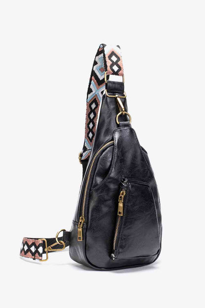 All The Feels PU Leather Sling Bag - Jaazi Intl