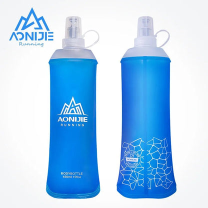 AONIJIE SD19 R450 Soft Flask Folding Collapsible 450ml Water Bottle TPU BPA Free Running Hydration Pack Waist Bag Vest Marathon - Jaazi Intl