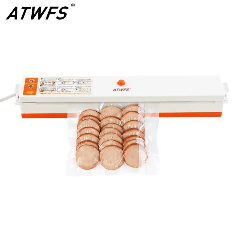 ATWFS Vacuum Sealer Packing Sealing Machine Best Portable Food Vaccum Sealer Kitchen Packer with 15pcs Vacuum Bag for Food Saver - Jaazi Intl