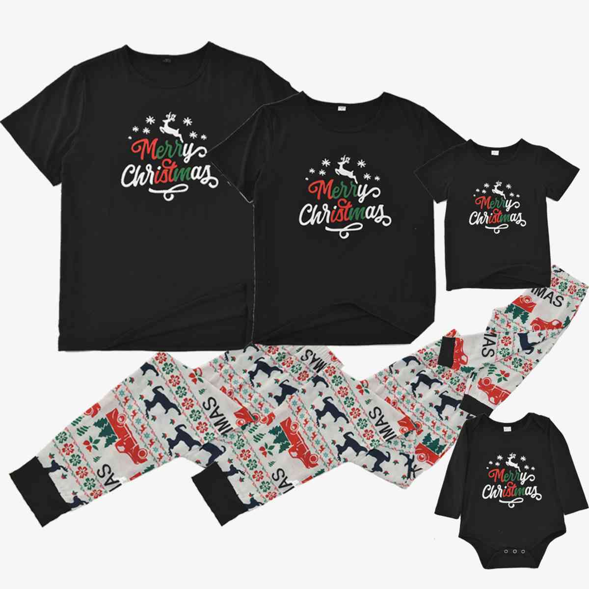 Baby MERRY CHRISTMAS Graphic Bodysuit - Jaazi Intl