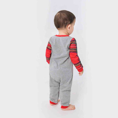 Baby MERRY CHRISTMAS Graphic Round Neck Jumpsuit - Jaazi Intl