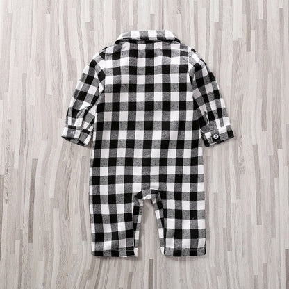 Baby Plaid Onesie Jumpsuit - Jaazi Intl