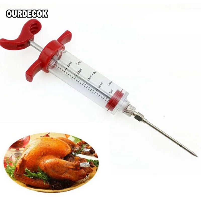 Barbecue BBQ Tools Set Grill Syringe Kitchen Accessories Sauce Injector Roast Needle Party Supply Home Supplies - Jaazi Intl