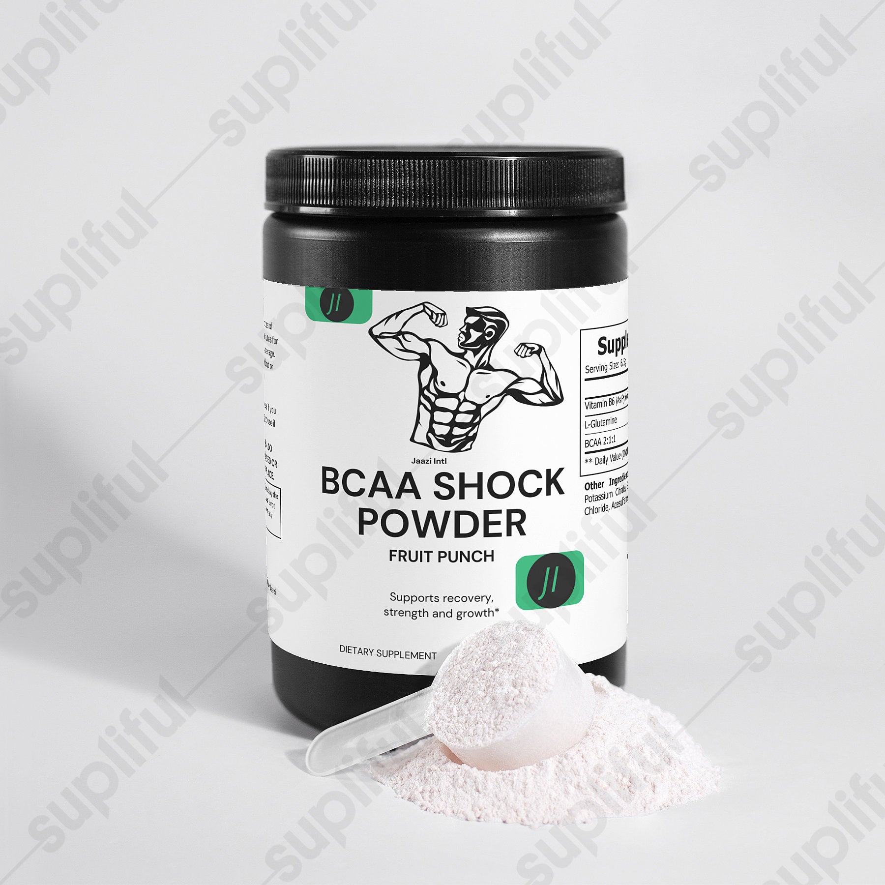 BCAA Shock Powder (Fruit Punch) - Jaazi Intl