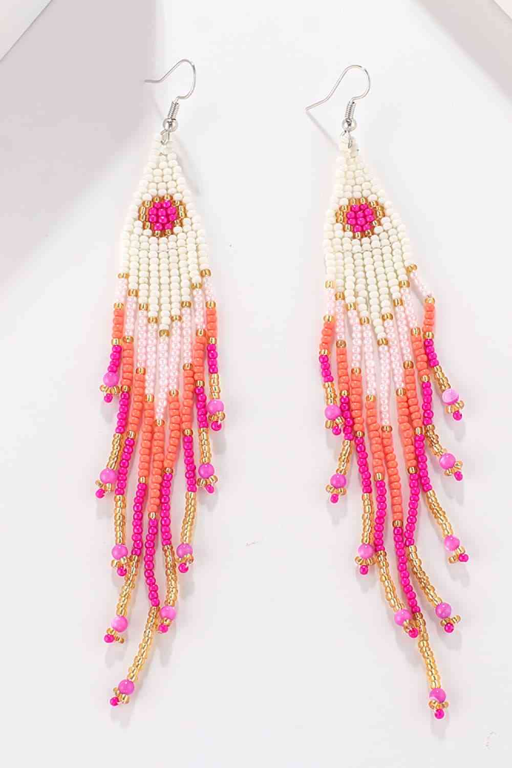 Beaded Dangle Earrings - Jaazi Intl