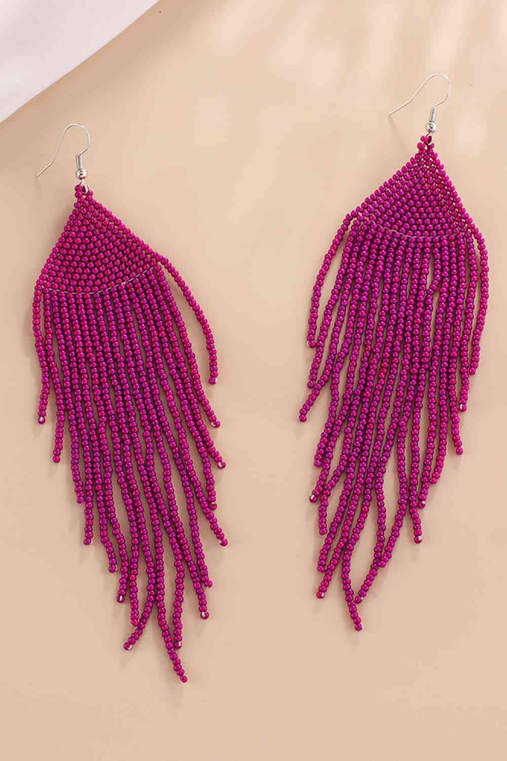 Beaded Dangle Earrings - Jaazi Intl