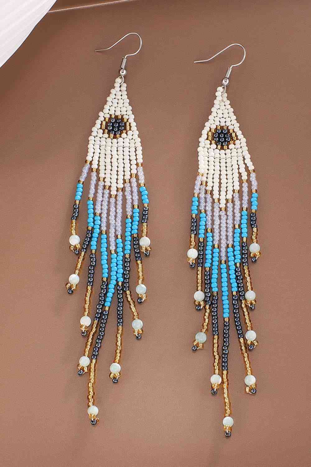 Beaded Dangle Earrings - Jaazi Intl