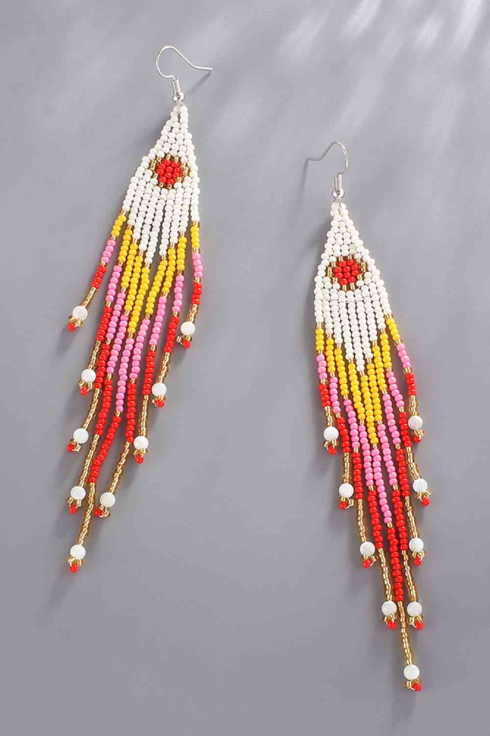 Beaded Dangle Earrings - Jaazi Intl