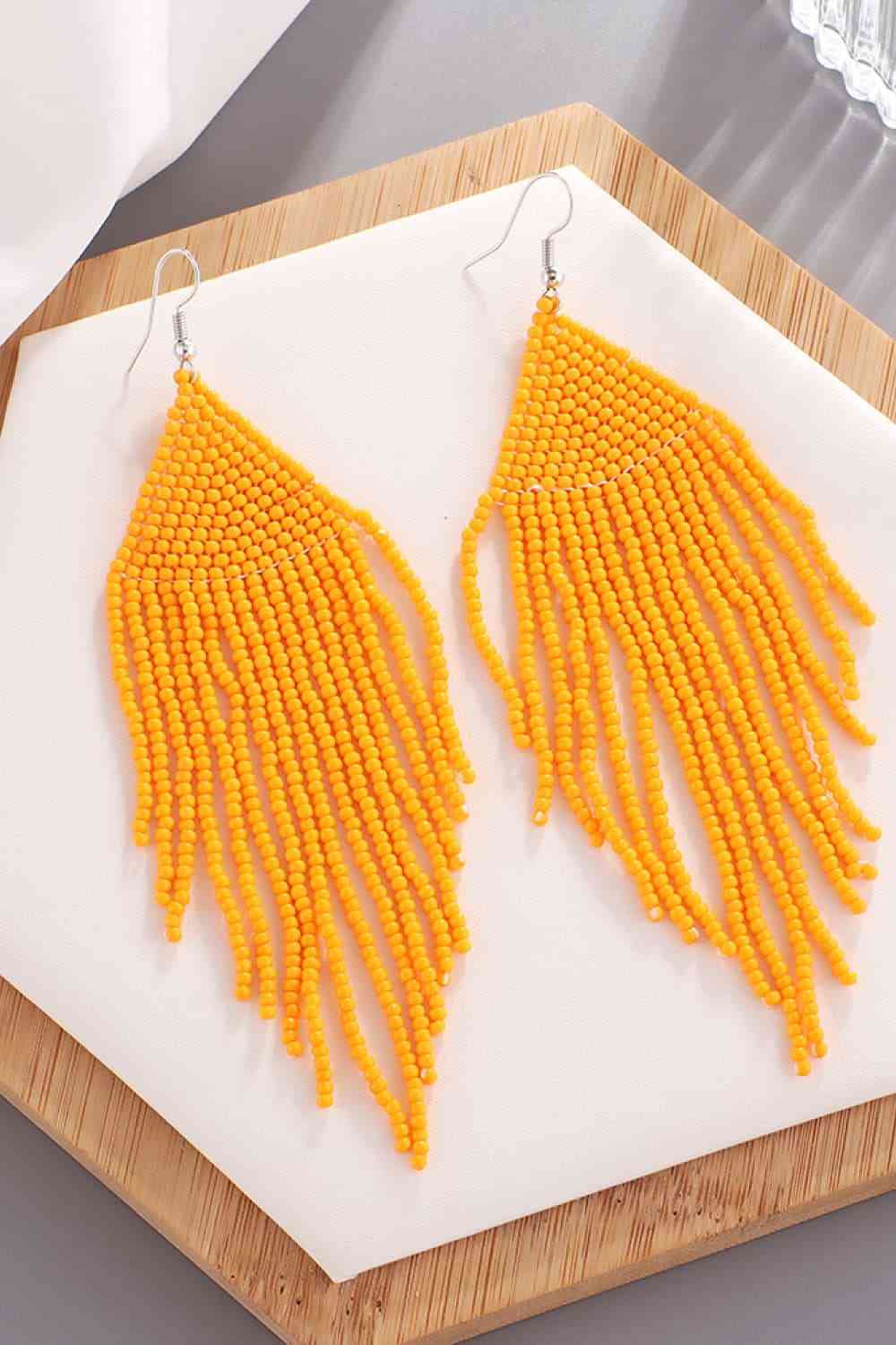 Beaded Dangle Earrings - Jaazi Intl