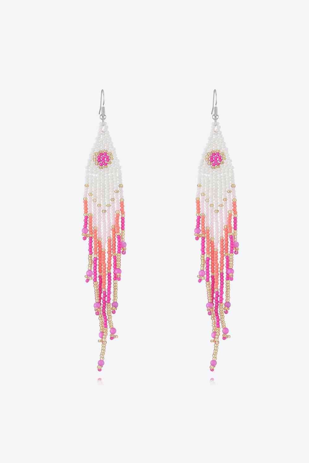 Beaded Dangle Earrings - Jaazi Intl