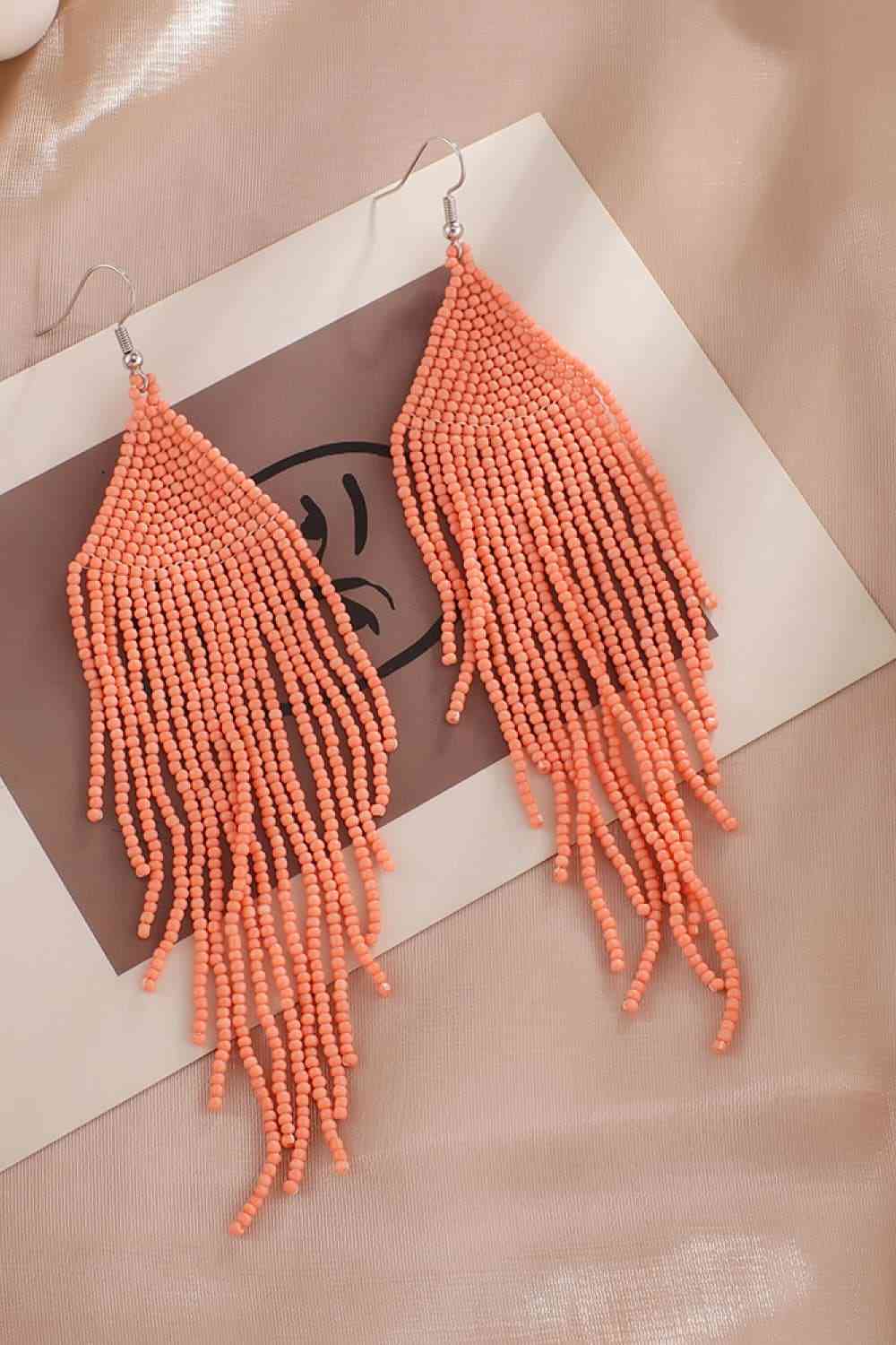 Beaded Dangle Earrings - Jaazi Intl