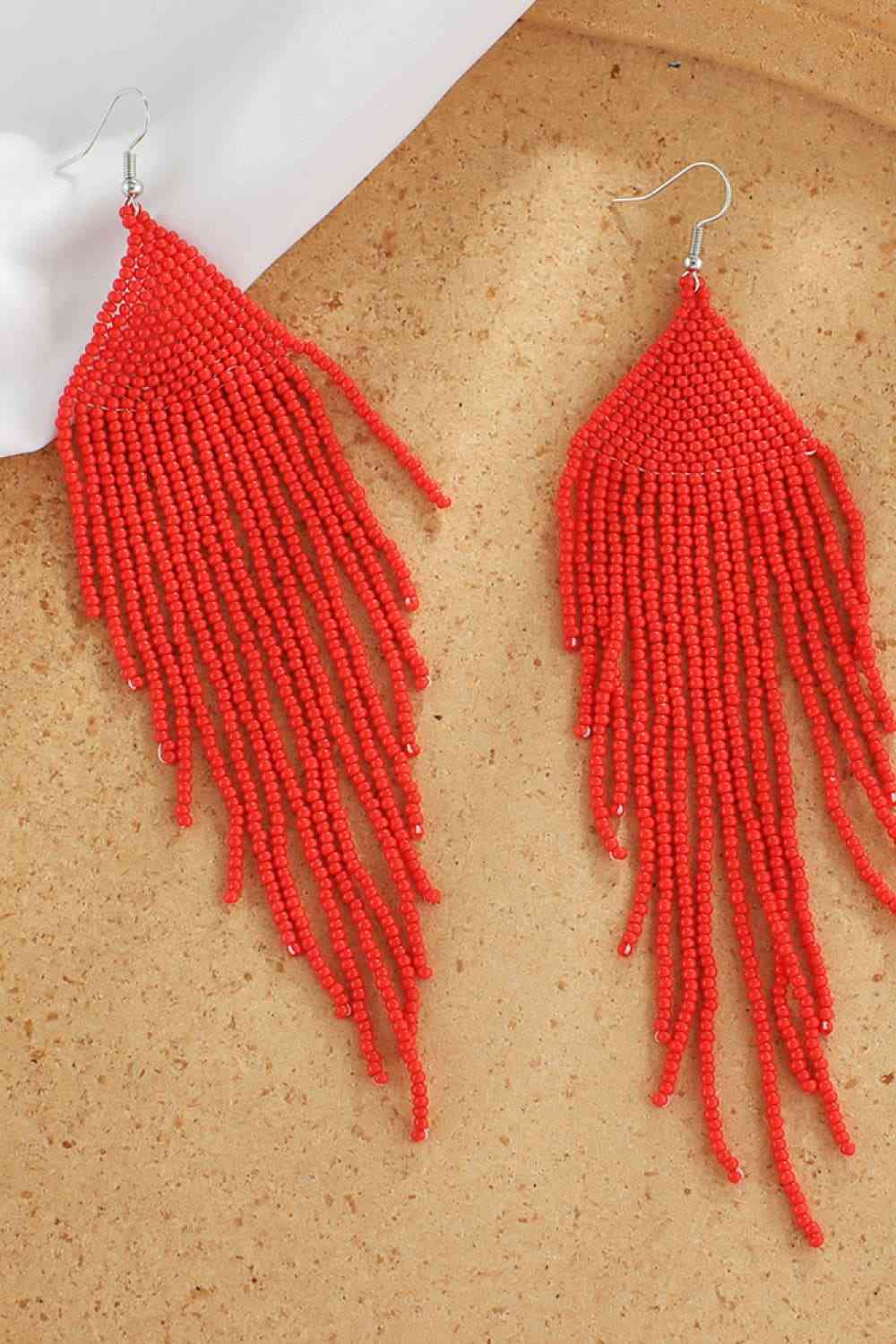 Beaded Dangle Earrings - Jaazi Intl