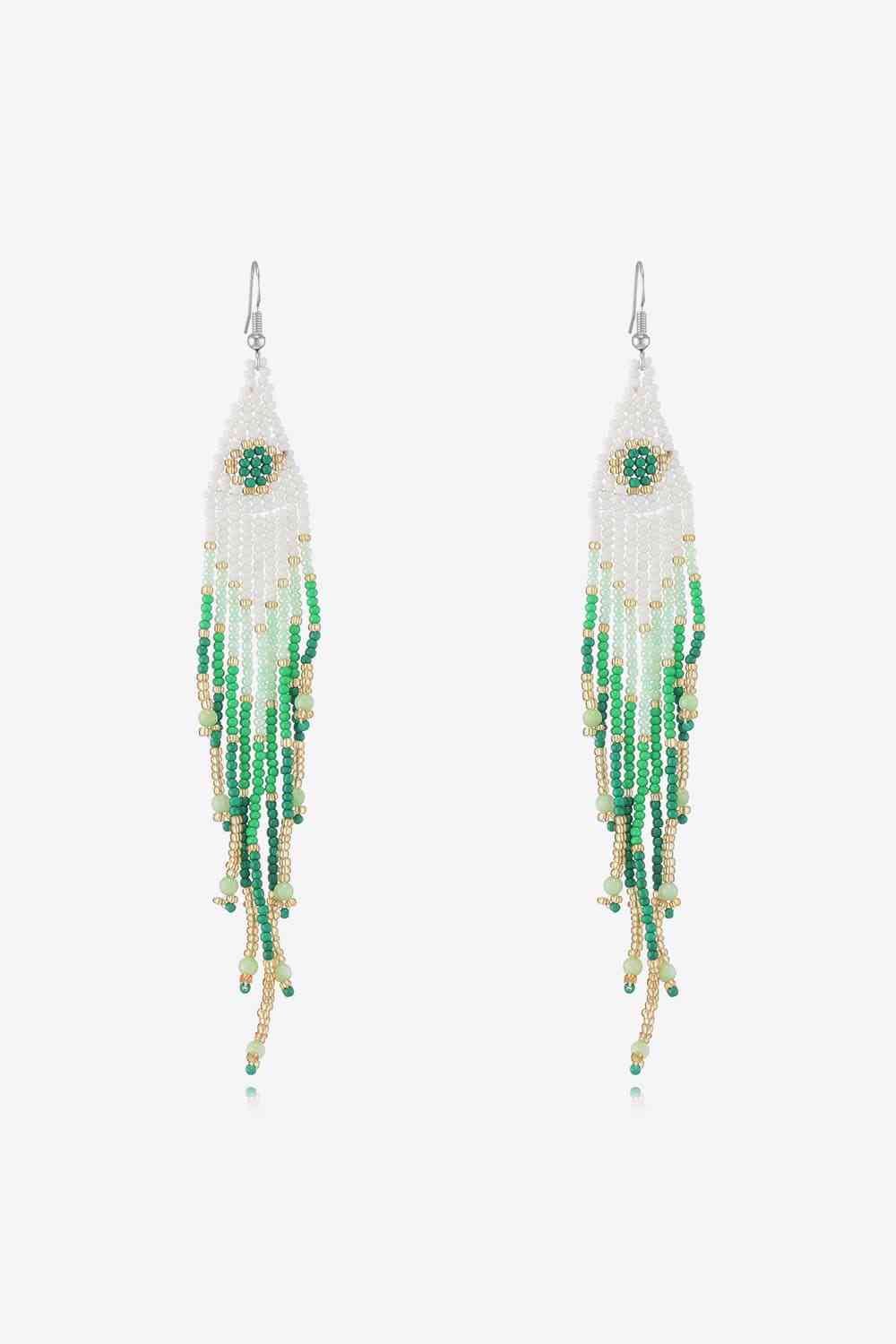 Beaded Dangle Earrings - Jaazi Intl