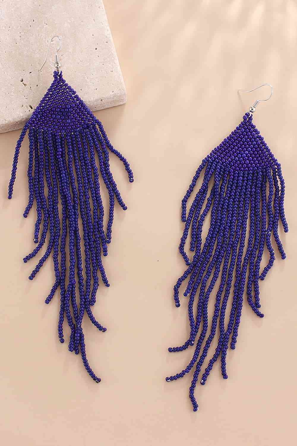 Beaded Dangle Earrings - Jaazi Intl