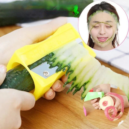 Beauty Tools Let You Cut The Cucumber Beauty Beauty Cucumber Slicer Knife Sharpener Kitchen Accessories Peeler Fruit Curling - Jaazi Intl