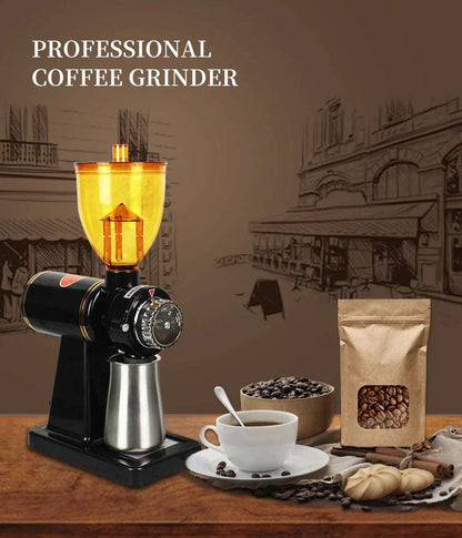 BioloMix Electric Coffee Grinder Machine Coffee millling Flat Burrs Grinder Home Coffee Bean Grinder 220V/110V - Jaazi Intl