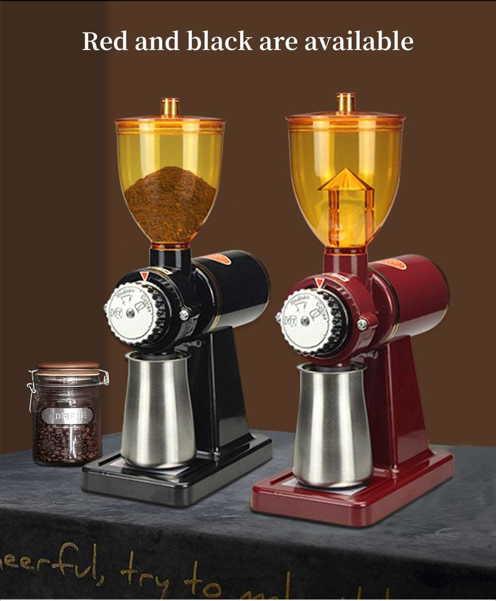 BioloMix Electric Coffee Grinder Machine Coffee millling Flat Burrs Grinder Home Coffee Bean Grinder 220V/110V - Jaazi Intl