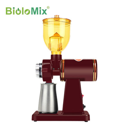 BioloMix Electric Coffee Grinder Machine Coffee millling Flat Burrs Grinder Home Coffee Bean Grinder 220V/110V - Jaazi Intl