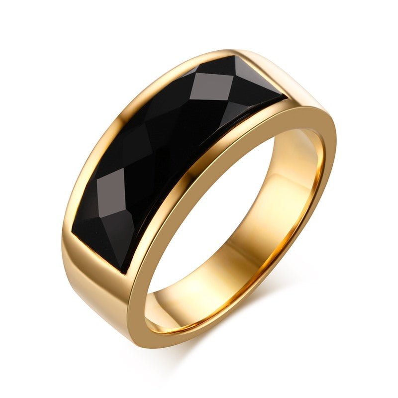 Black Carnelian Stone Rings - Jaazi Intl