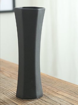 Black Glaze Vase - Jaazi Intl